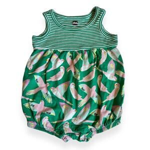 Tea Collection Birds & Stripes Romper
